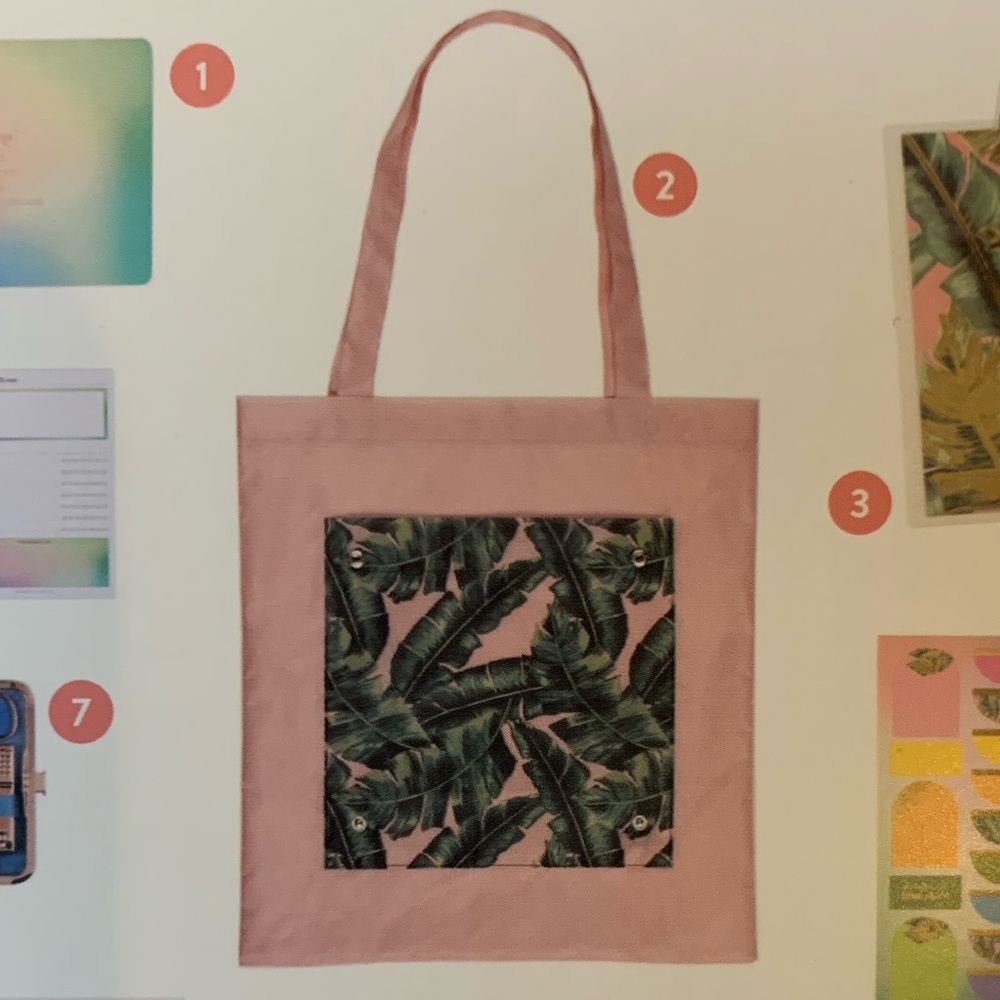 Erin Condren Palm Fronds Reusable Bag